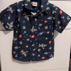 Disney Pixar Toy Story Navy Blue Buzz Lightyear Kids Shirt